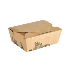 Boxen>DUNI Alga Box 1200 ml Braun ungeteilt