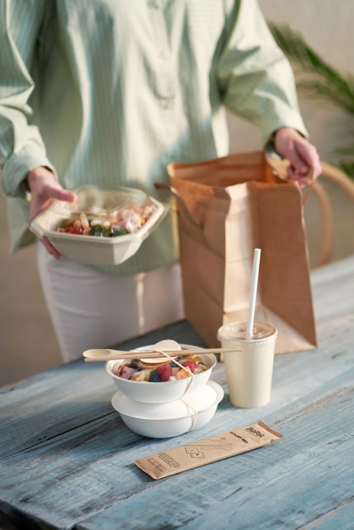 Schalen>DUNI Atlantis Schale 500 ml Weiß ungeteilt