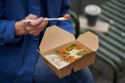 Boxen>DUNI Bio Box 400/480 ml Braun 2-Teilung