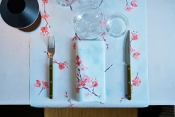 Tischläufer>DUNI Bio cel® Tête-à-Tête-Tischläufer 0,4 x 24 m Cherry Breeze Blue