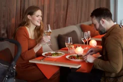 Tischläufer>DUNI Bio cel® Tête-à-Tête-Tischläufer 0,4 x 24 m Sun Orange