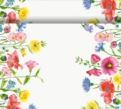 Tischläufer>DUNI Bio cel® Tête-à-Tête-Tischläufer 0,4 x 24 m Flowy Meadow