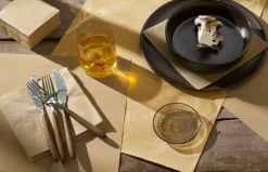 Tischläufer>DUNI Bio cel® Tête-à-Tête-Tischläufer 0,4 x 24 m Leaves Natural