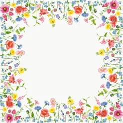 Hussen>DUNI Bio cel®-Mitteldecke 84 x 84 cm Flowy Meadow