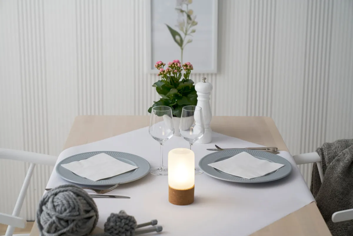 Hussen>DUNI Bio cel®-Mitteldecke 84 x 84 cm Weiß