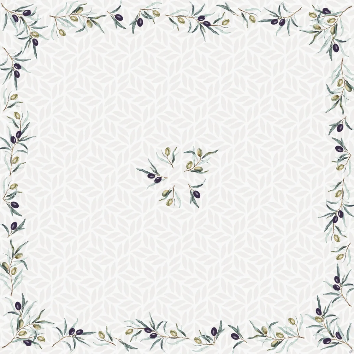 Hussen>DUNI Bio cel®-Mitteldecke 84 x 84 cm Olive Garden