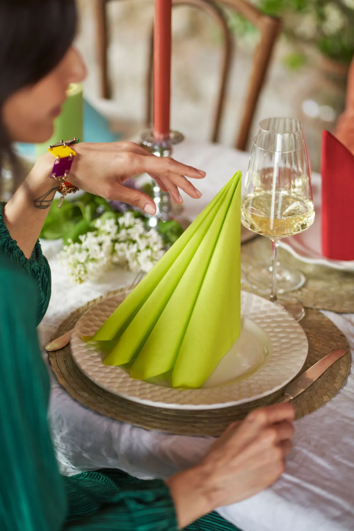 Servietten Im Dinnerformat>DUNI Bio soft® Serviette 40 x 40 cm Kiwi