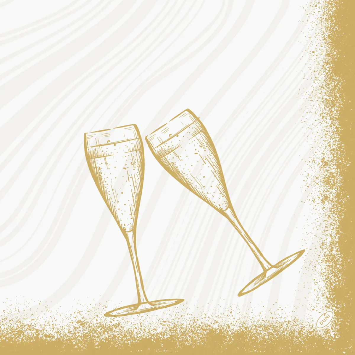 Servietten Im Dinnerformat>DUNI Bio soft® Serviette 40 x 40 cm Sparkly cheers wh
