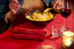 Servietten Im Dinnerformat>DUNI Bio soft® Serviette 40 x 40 cm Rhombus Bordeaux