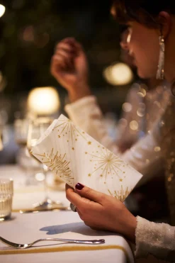 Servietten Im Dinnerformat>DUNI Bio soft® Serviette 40 x 40 cm Sparkly White