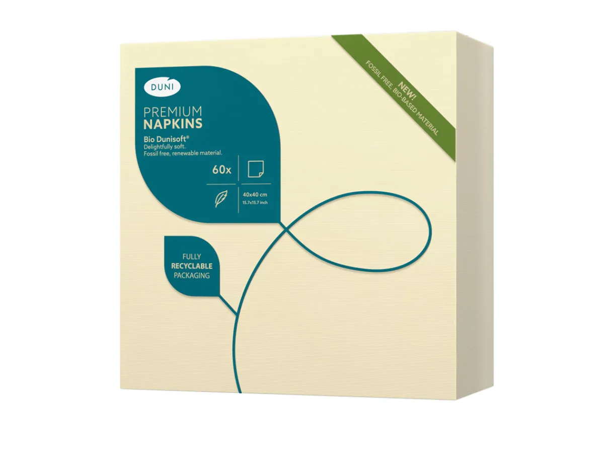 Servietten Im Dinnerformat>DUNI Bio soft® Serviette 40 x 40 cm Cream