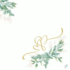 Servietten Im Dinnerformat>DUNI Bio soft® Serviette 40 x 40 cm Love Hearts