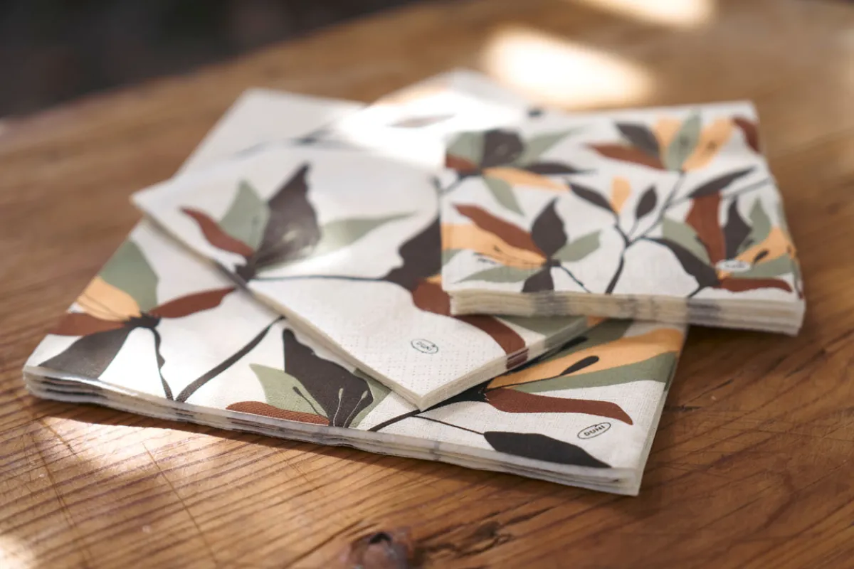 Servietten Im Dinnerformat>DUNI Bio soft® Serviette 40 x 40 cm Nomad Flowers