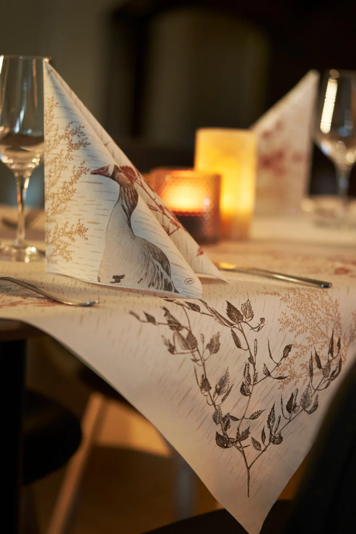 Servietten Im Dinnerformat>DUNI Bio soft® Serviette 40 x 40 cm Wood & Goose