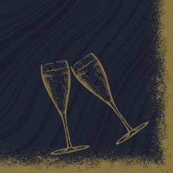 Servietten Im Dinnerformat>DUNI Bio soft® Serviette 40 x 40 cm Sparkly cheers bl