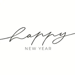 Servietten Im Lunchformat>PAPER + DESIGN Bio Tissue-Serviette 33 x 33 cm Fresh new year 3-lagig