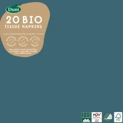 Servietten Im Lunchformat>DUNI Bio Tissue-Serviette 33 x 33 cm Ocean Teal 3-lagig