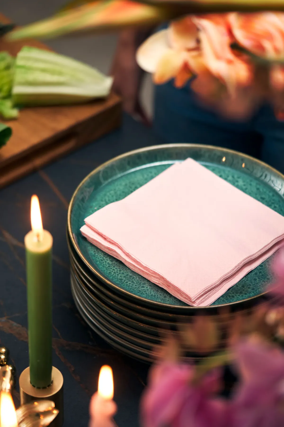 Servietten Im Lunchformat>DUNI Bio Tissue-Serviette 33 x 33 cm Mellow Rose 3-lagig