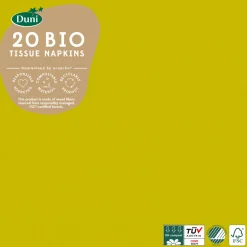 Servietten Im Lunchformat>DUNI Bio Tissue-Serviette 33 x 33 cm Kiwi 3-lagig