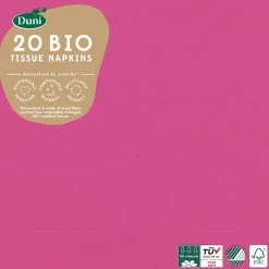 Servietten Im Lunchformat>DUNI Bio Tissue-Serviette 33 x 33 cm Fuchsia 3-lagig