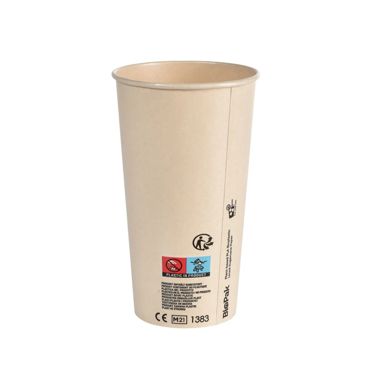 Pappbecher Und -Gläser>DUNI Breeze Becher 59 cl Nature