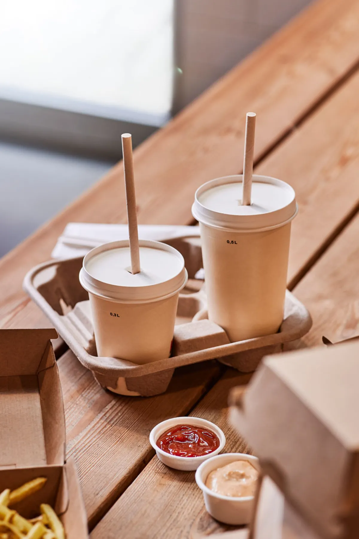 Pappbecher Und -Gläser>DUNI Breeze Becher 59 cl Nature