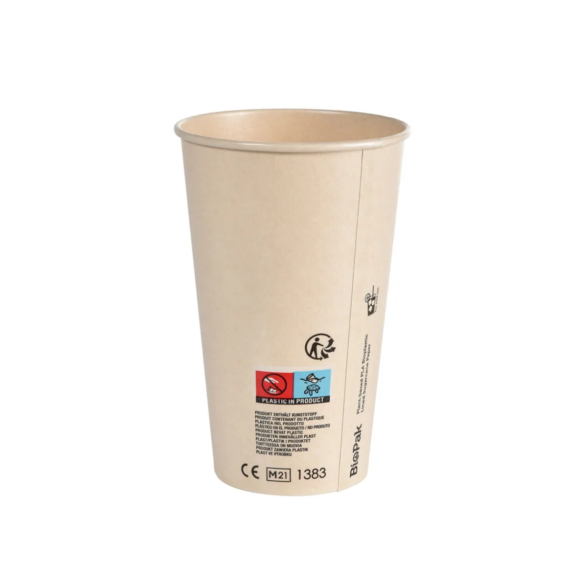 Pappbecher Und -Gläser>DUNI Breeze Becher 47 cl Nature
