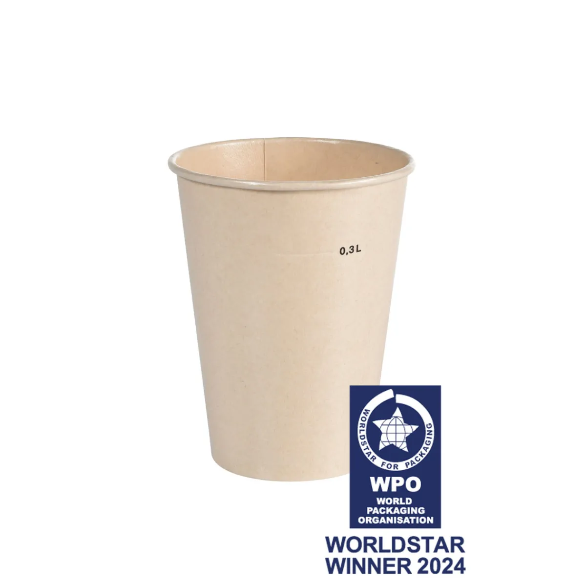 Pappbecher Und -Gläser>DUNI Breeze Becher 35 cl Nature