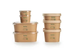 Boxen>DUNI Brick Box Medium 1000 ml Braun ungeteilt