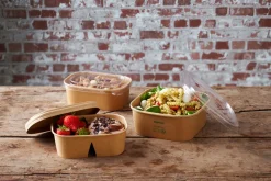 Boxen>DUNI Brick Box Medium 1000 ml Braun ungeteilt