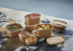 Boxen>DUNI Brick Box Medium 500 ml Braun ungeteilt