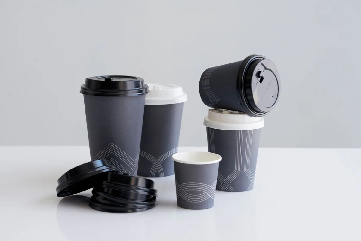 Pappbecher Und -Gläser>DUNI Circuit Kaffeebecher 12 cl Weiß