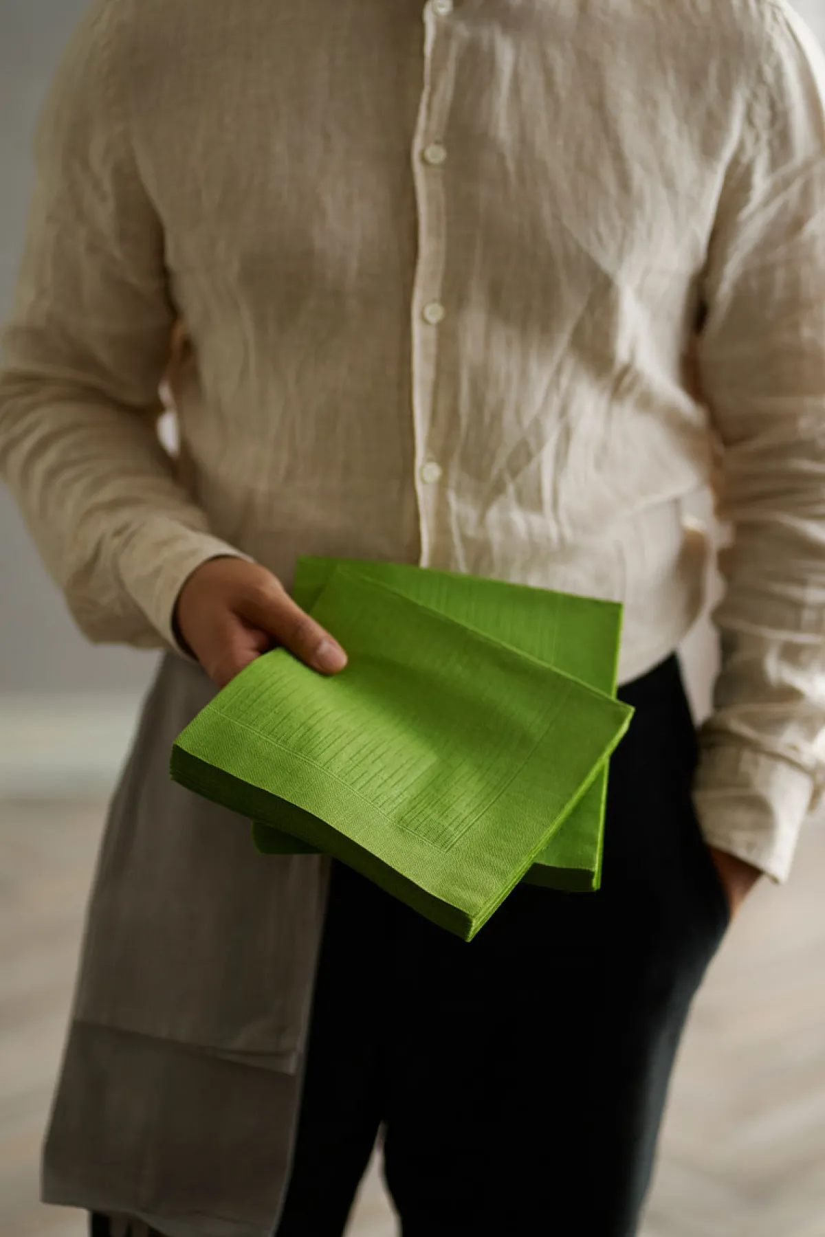 Servietten Im Dinnerformat>DUNI Classic-Serviette 40 x 40 cm Leaf Green