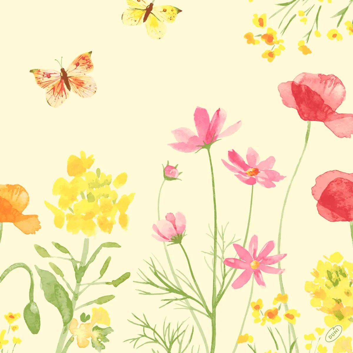 Servietten Im Dinnerformat>DUNI Classic-Serviette 40 x 40 cm Poppy Field