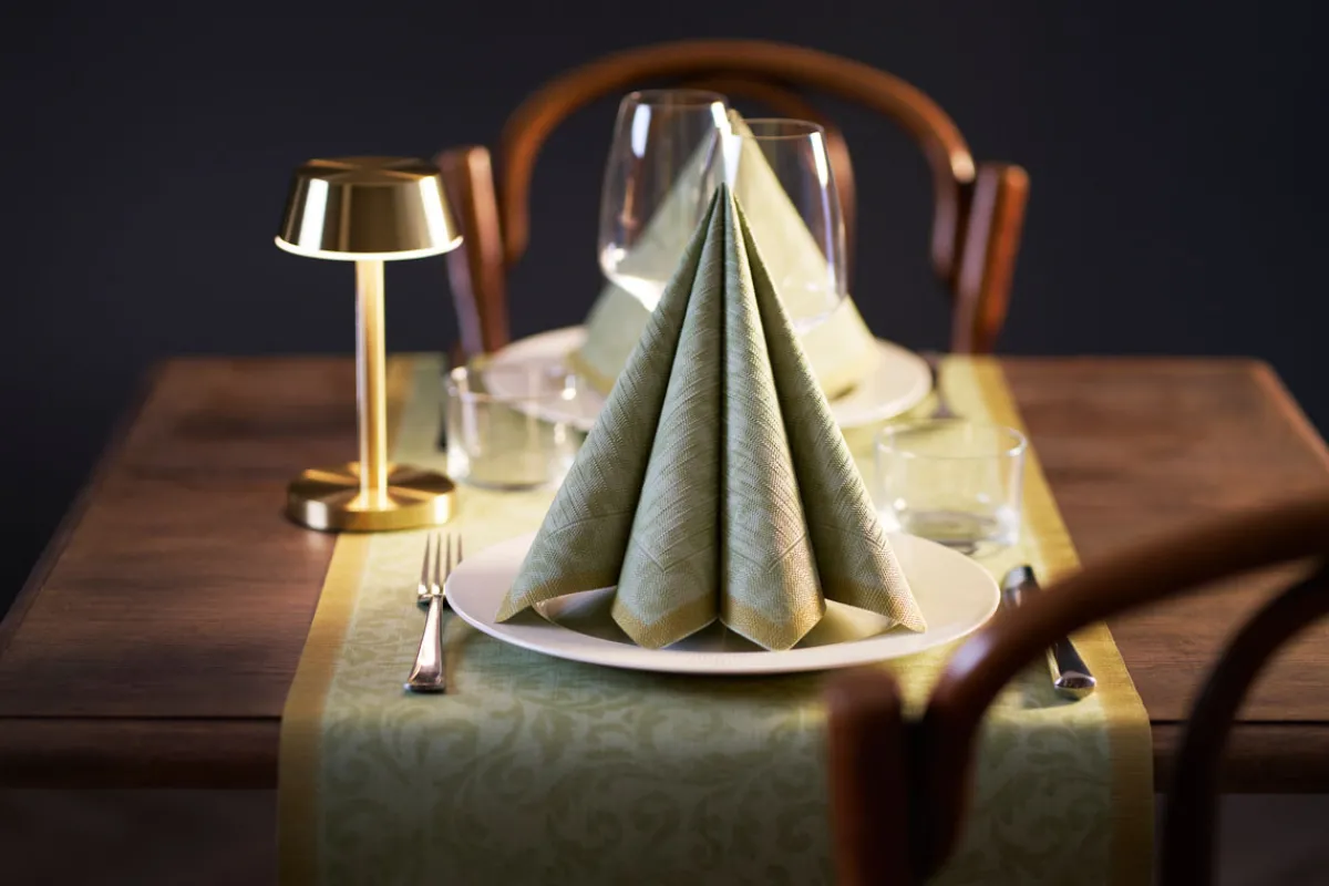 Servietten Im Dinnerformat>DUNI Classic-Serviette 40 x 40 cm Rich Damast Pistachio