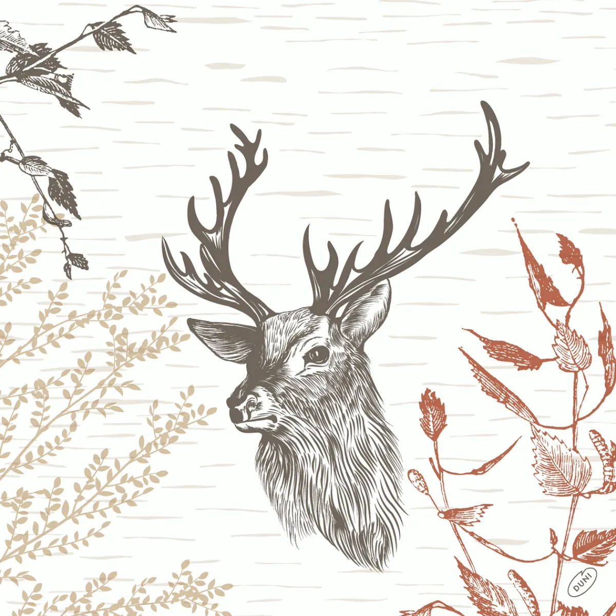 Servietten Im Dinnerformat>DUNI Classic-Serviette 40 x 40 cm Wood & Deer