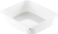Siegelschalen>DUNIFORM CPET-Schale ½ GN 325 x 265 x 50 mm Weiß ungeteilt