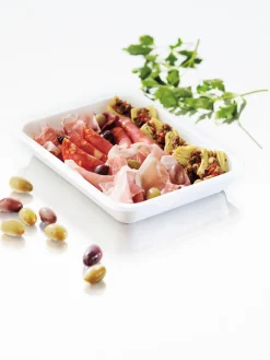 Siegelschalen>DUNIFORM CPET-Schale 225 x 175 x 34 mm Weiß ungeteilt