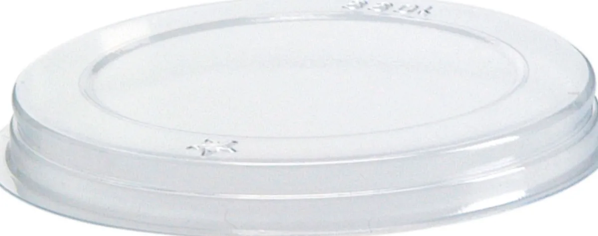 Plastikgläser Und -Becher>DUNI Deckel für 127730 Ø 5,3 cm Transparent
