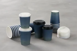 Pappbecher Und -Gläser>DUNI Deckel für 182576/182577 35/47 cl Schwarz