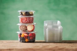 Boxen>DUNI Deli Hinged 500 ml Transparent ungeteilt