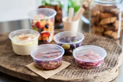 Boxen>DUNI Delipack rund 200 ml Transparent ungeteilt