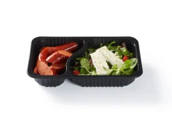 Siegelschalen>DUNIFORM DF Baseline Schale 2Teilung. 260 x 158 x 43,7 mm Schwarz 2-Teilung