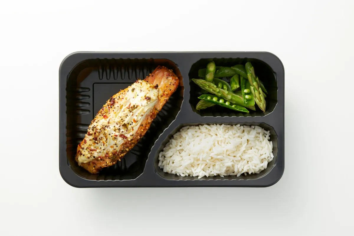 Siegelschalen>DUNIFORM DF Baseline Schale 3Teilung. 260 x 158 x 44,7 mm Schwarz 3-Teilung