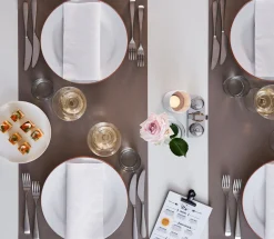 Vorgefaltete Servietten>DUNI Elegance®-Serviette Lily 40 x 40 cm Weiß