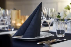 Servietten Im Dinnerformat>DUNI Elegance®-Serviette Lily 40 x 40 cm Schwarz