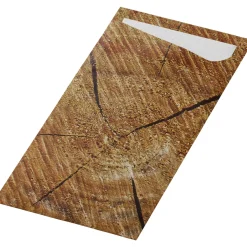 Bestecktaschen>DUNI Sacchetto®, Serviettentaschen, Tissue 8,5 x 19 cm wood