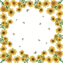 Hussen>PAPER + DESIGN Dunicel® Mitteldecke 84 x 84 cm Sunshine bloom