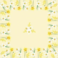 Hussen>DUNI cel® Mitteldecke 84 x 84 cm Spring Daffodil