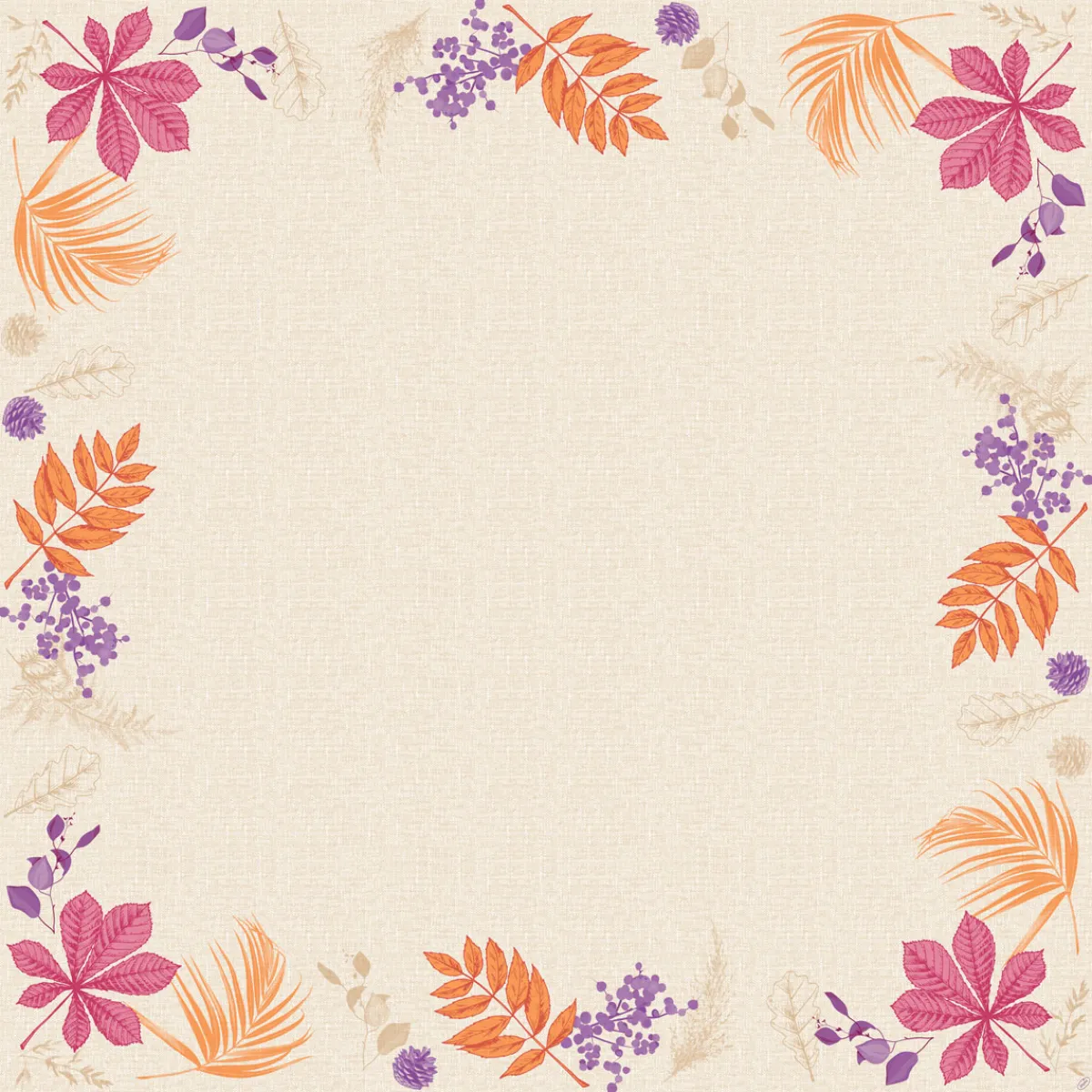 Hussen>DUNI cel® Mitteldecken 84 x 84 cm Bright Autumn